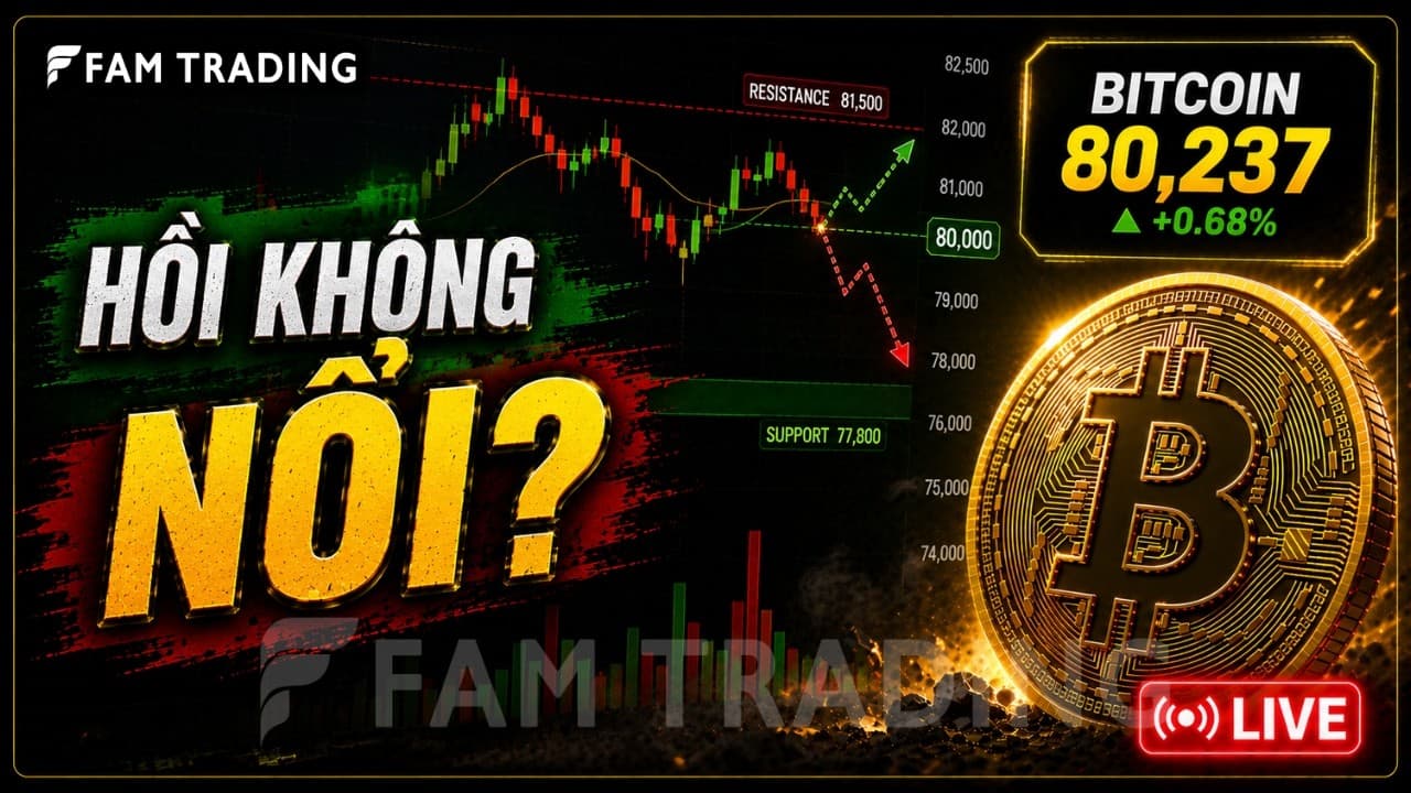 FAM Trading nói BTC chạm 82.000 USD, vùng 100K vẫn là mốc được theo dõi